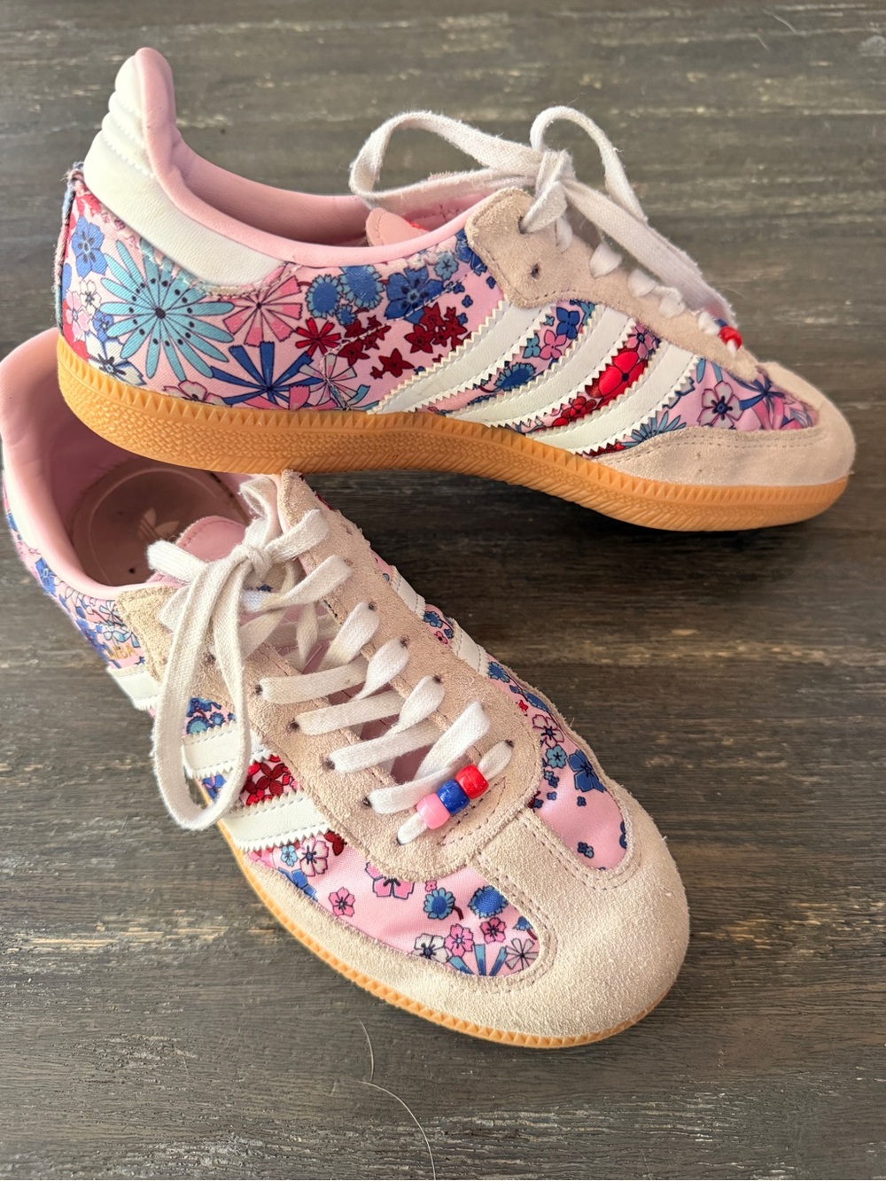 ADIDAS Samba Liberty Floral Pink Athletic Sneakers SZ 6 US